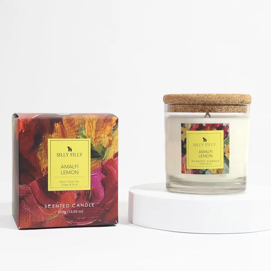 Glass Jar Candle, Mildly Scented, One Wick 7.7 oz