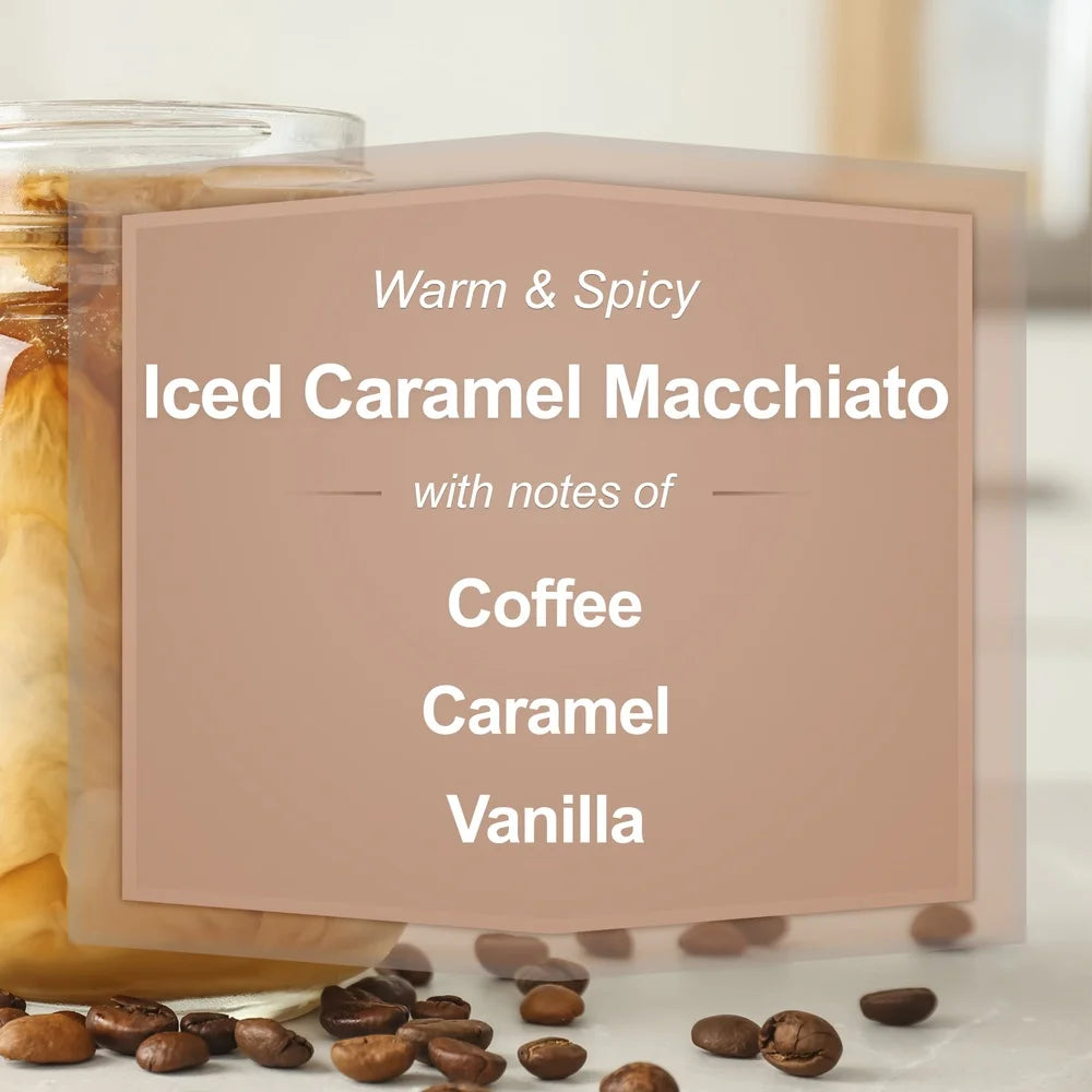 4 Pack Iced Caramel Macchiato Scented 3-Wick Jar Candle