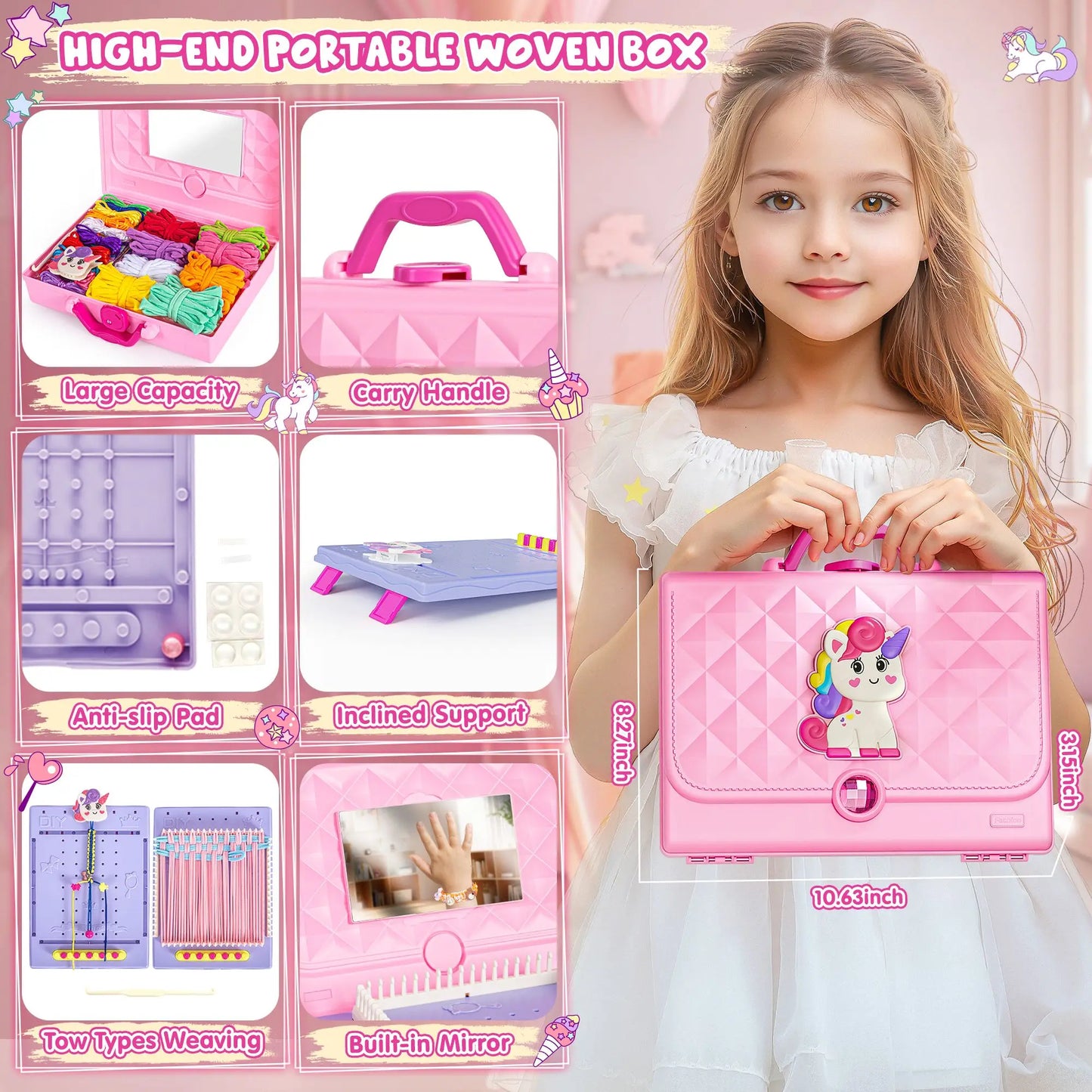 400PCS Weaving Making Kit for Girls