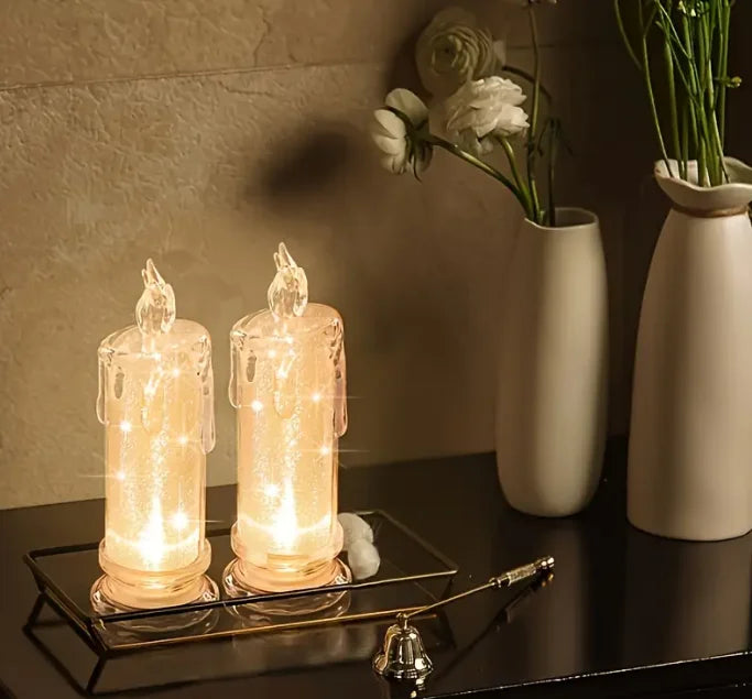 3pcs of LED Candle Lanterns with Battery