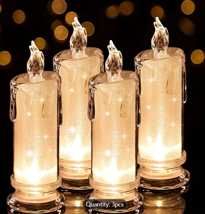 3pcs of LED Candle Lanterns with Battery