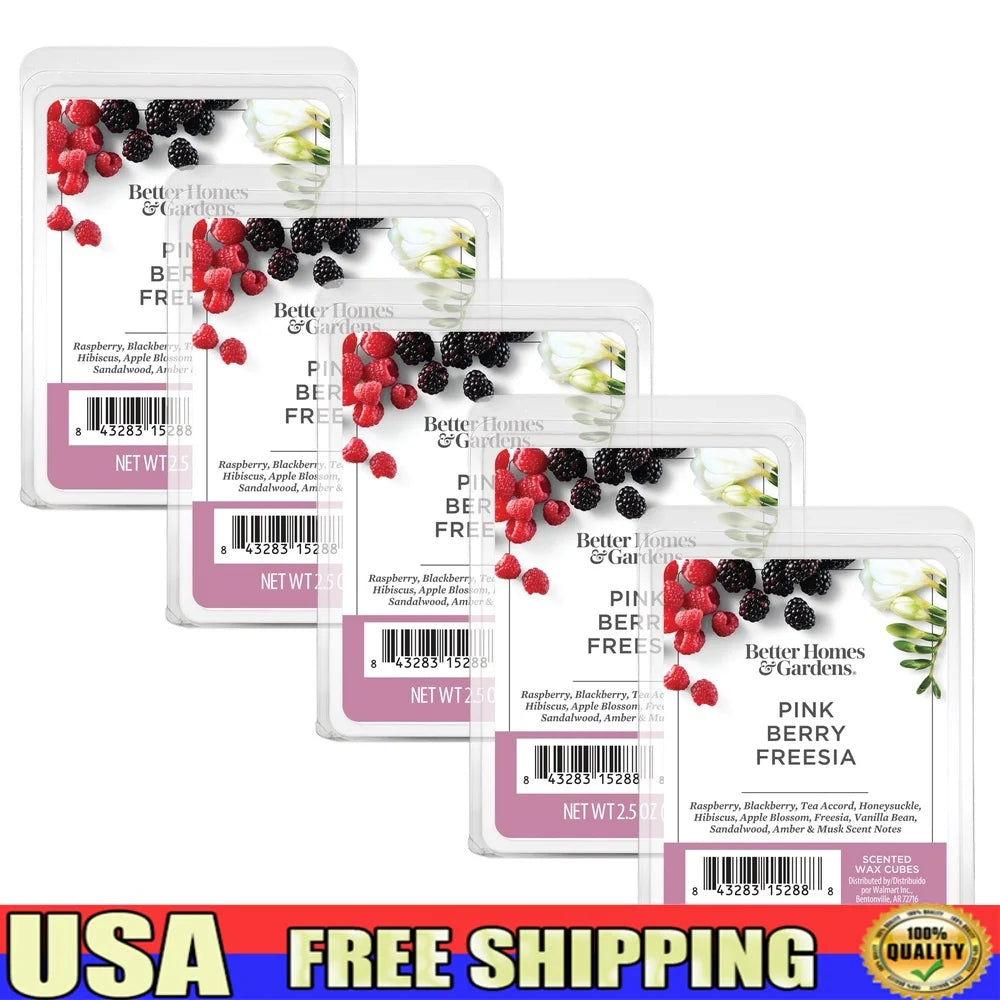 Pink Berry Freesia Scented Wax Melts 5-Pack