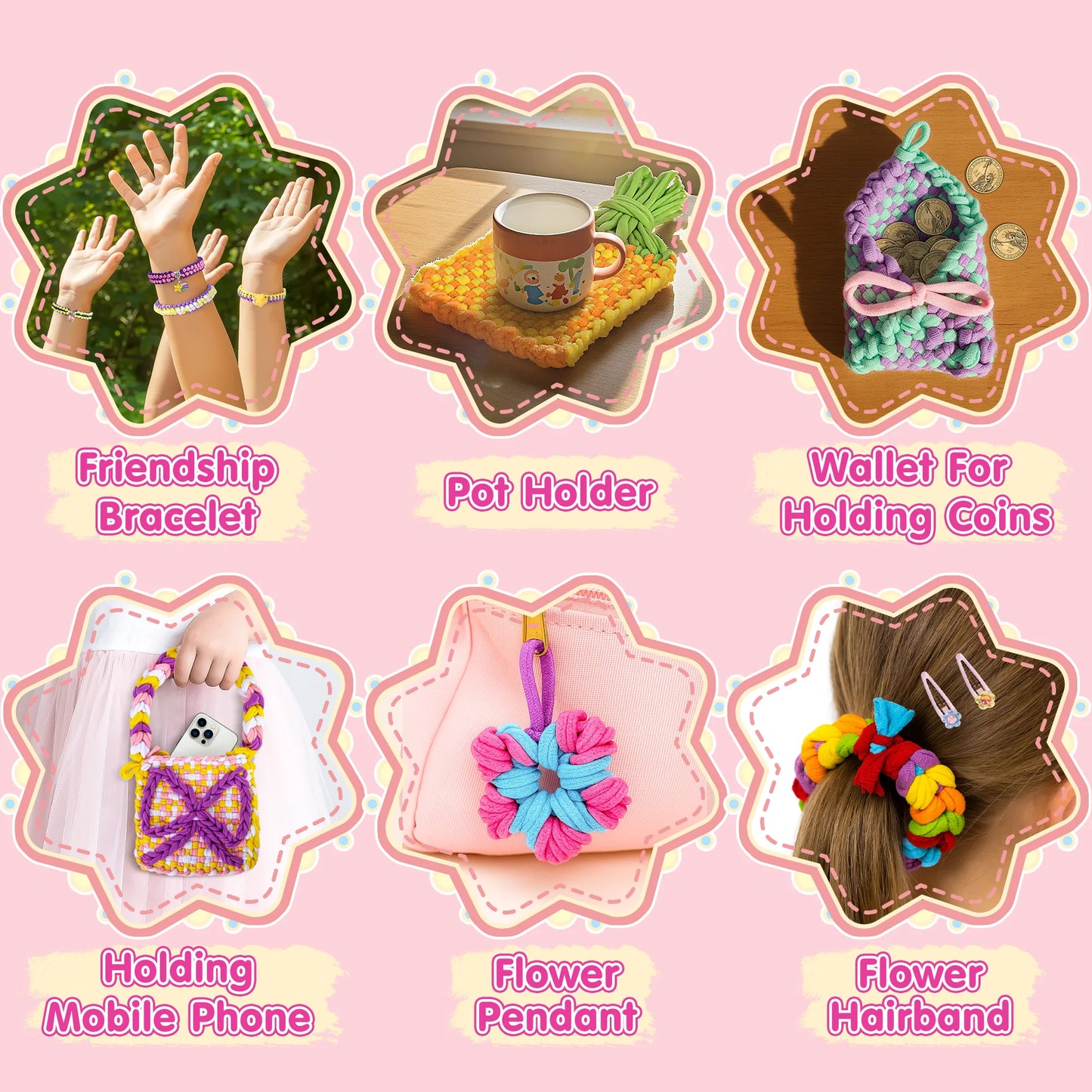 400PCS Weaving Making Kit for Girls