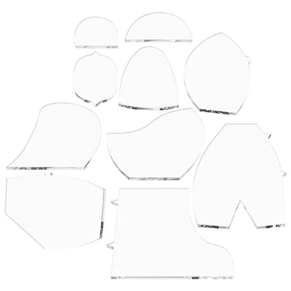 Bear template acrylic sewing pattern