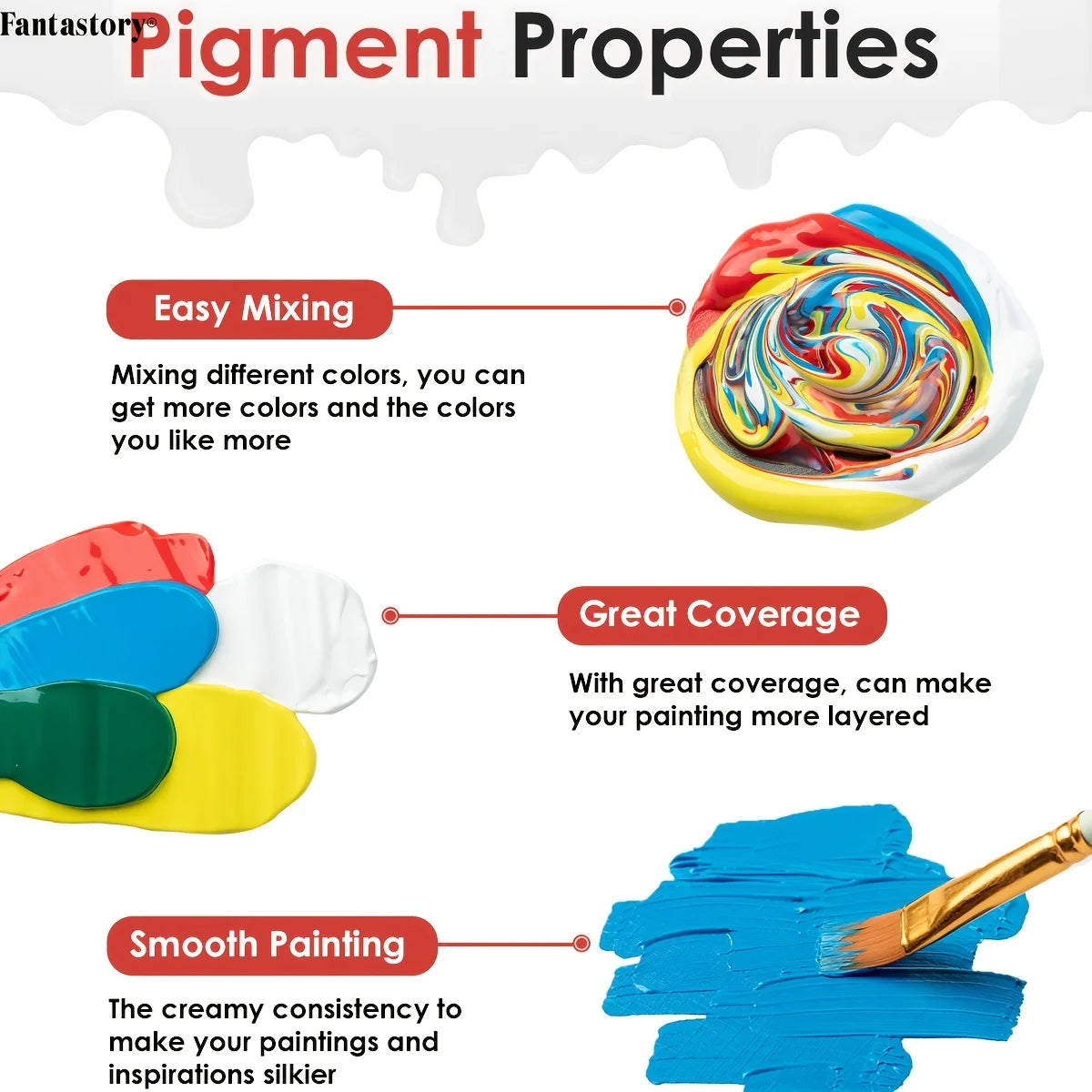 Fantastory 60ml Acrylic Paint Set