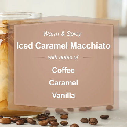 4 Pack Iced Caramel Macchiato Scented 3-Wick Jar Candle