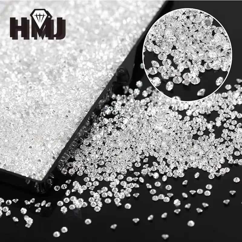 Loose Moissanite Stone Small Size Round Shape 0.8-2.9mm