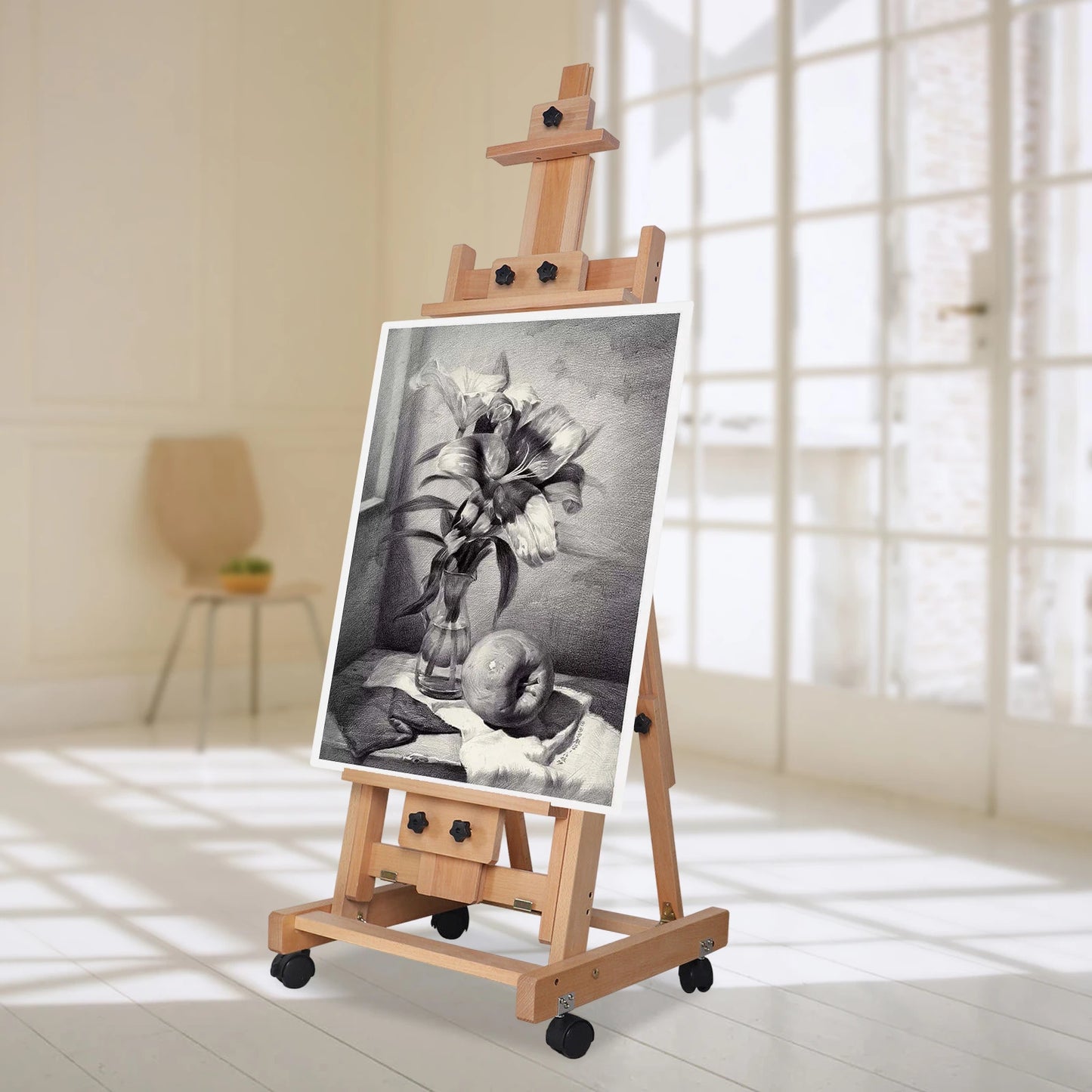 Sketch Easel Flat Standing Dual-Purpose
