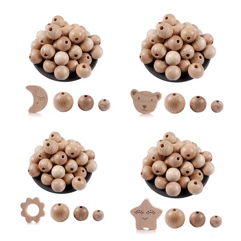 35Pcs Wooden Bead Set Holiday Gifts