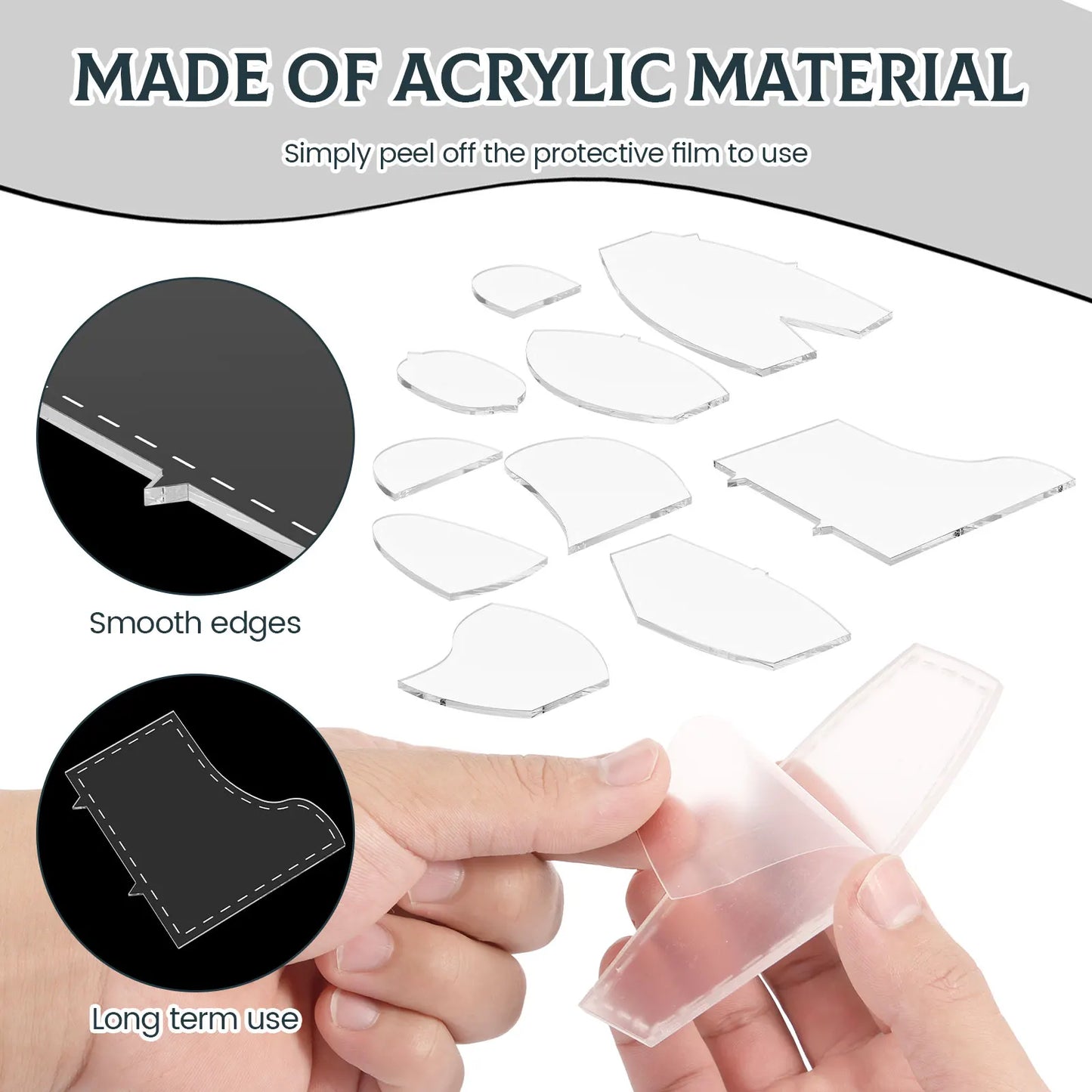 Bear template acrylic sewing pattern