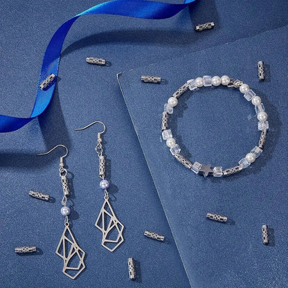 1box Stainless Steel Tube Beads