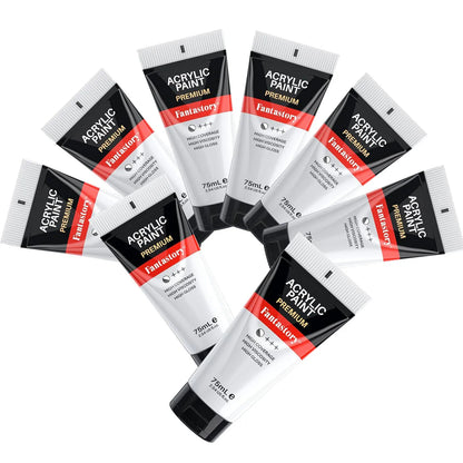 White Acrylic Paints Set, 20 oz, 8 Pack