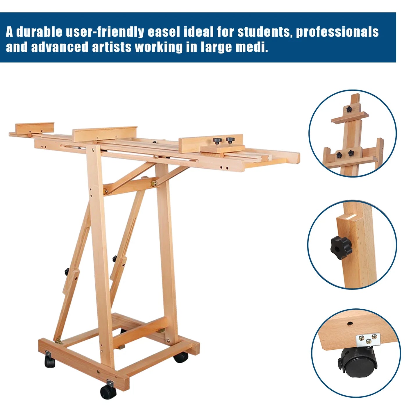 Sketch Easel Flat Standing Dual-Purpose