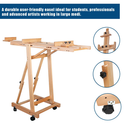 Sketch Easel Flat Standing Dual-Purpose