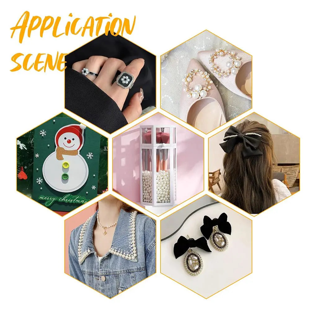 1set Imitation Pearl Acrylic Beads with No Holes