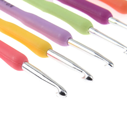 Colorful Crochet Hook Kits Soft Silicone Grip