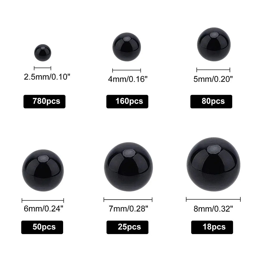 1set Imitation Pearl Acrylic Beads with No Holes