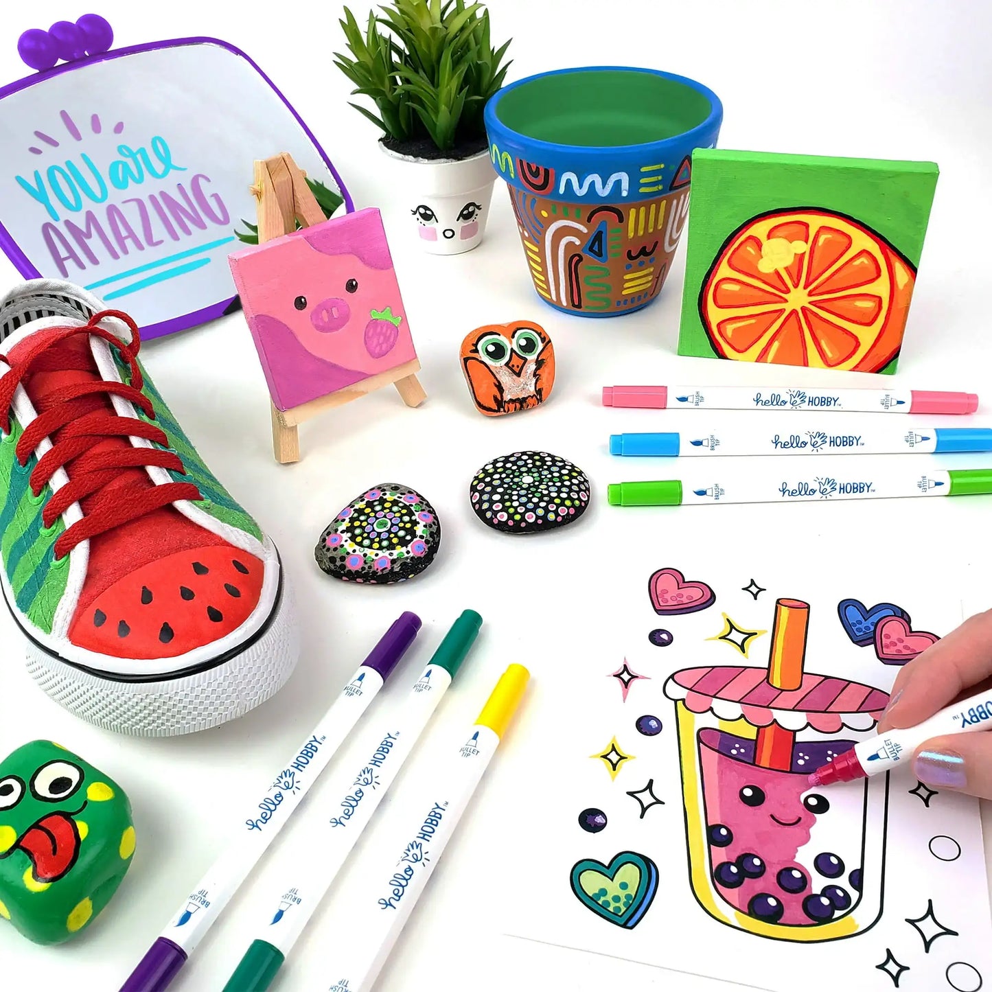 Detail Acrylic Paint Markers, 12 Count