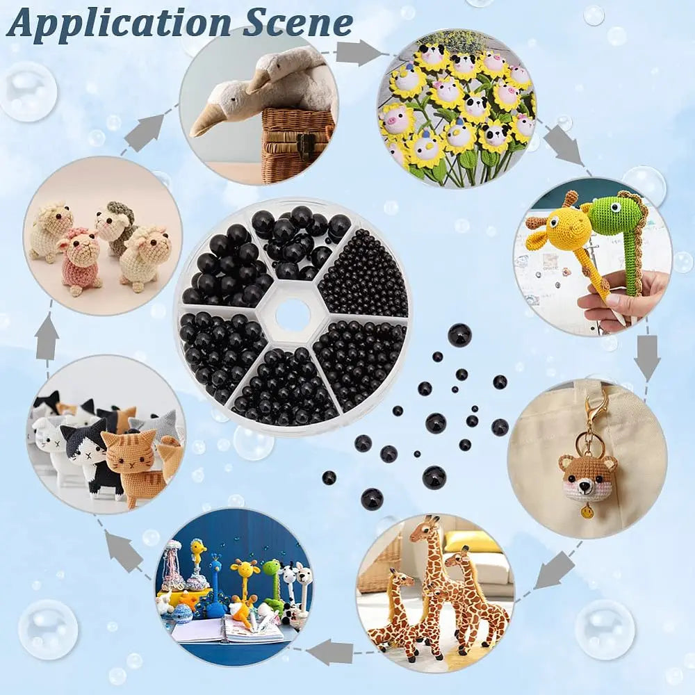 1set Imitation Pearl Acrylic Beads with No Holes