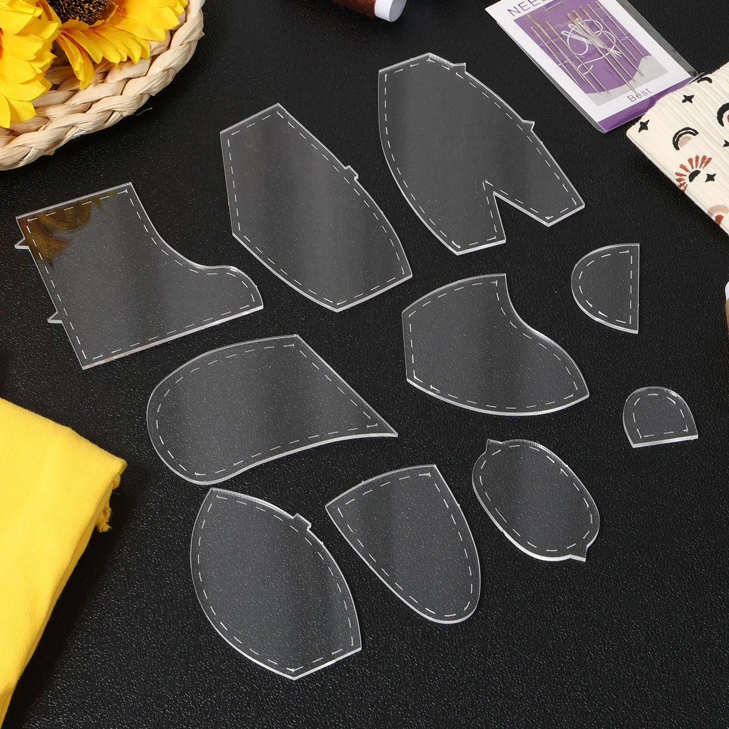 Bear template acrylic sewing pattern