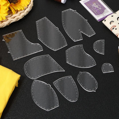 Bear template acrylic sewing pattern