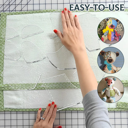 Bear template acrylic sewing pattern