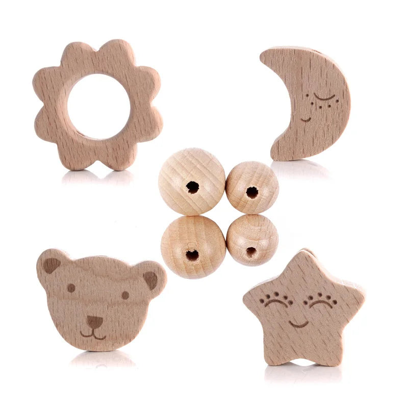 35Pcs Wooden Bead Set Holiday Gifts