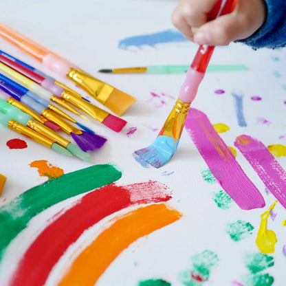 Liner Synthetic Bristle Art Brushes (15 Pieces)