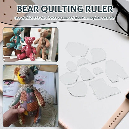 Bear template acrylic sewing pattern
