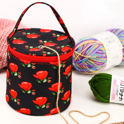 Oxford Knitting Bag Rose Pattern