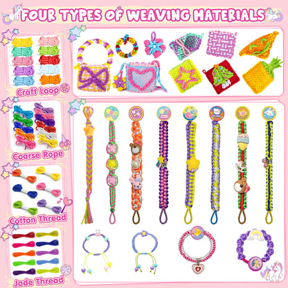400PCS Weaving Making Kit for Girls